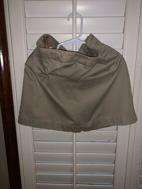 Lands' End Khaki Beige A-Line Skirt